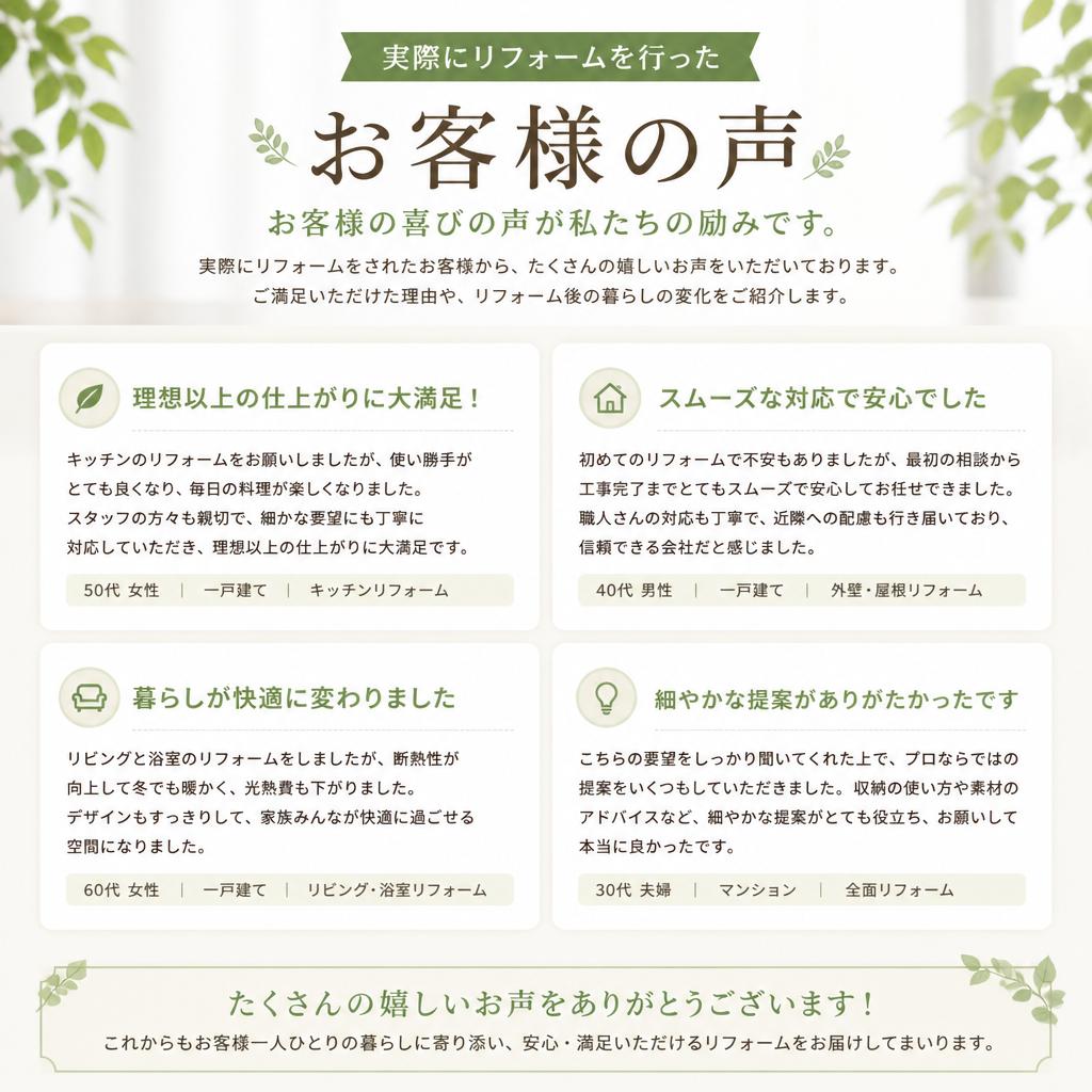お客様の声