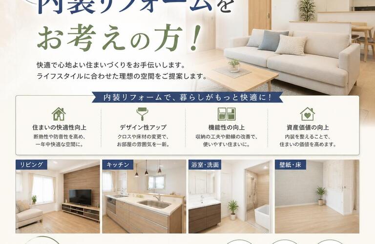 銚子市で内装リフォームをお考えの方！