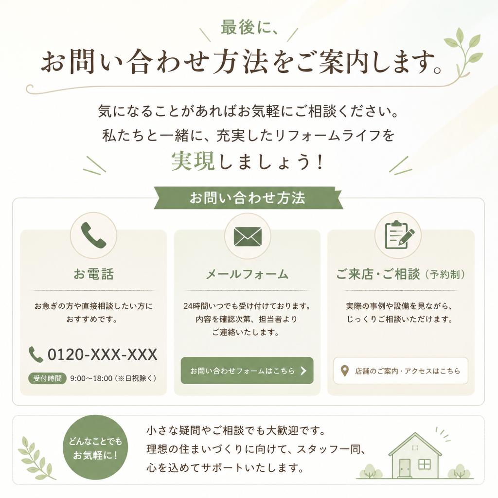 お問い合わせはこちらから！