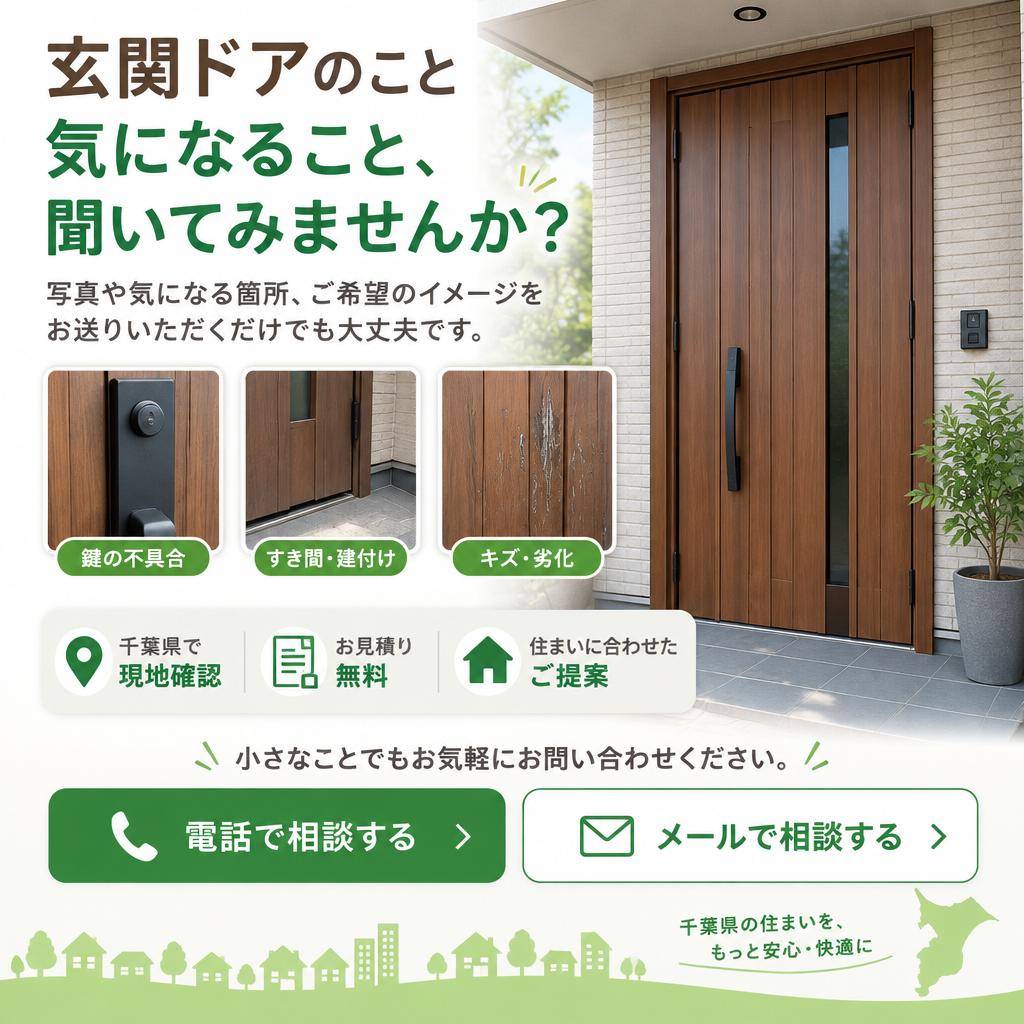 玄関ドアの傷や汚れ、まずは大関装飾へご相談ください